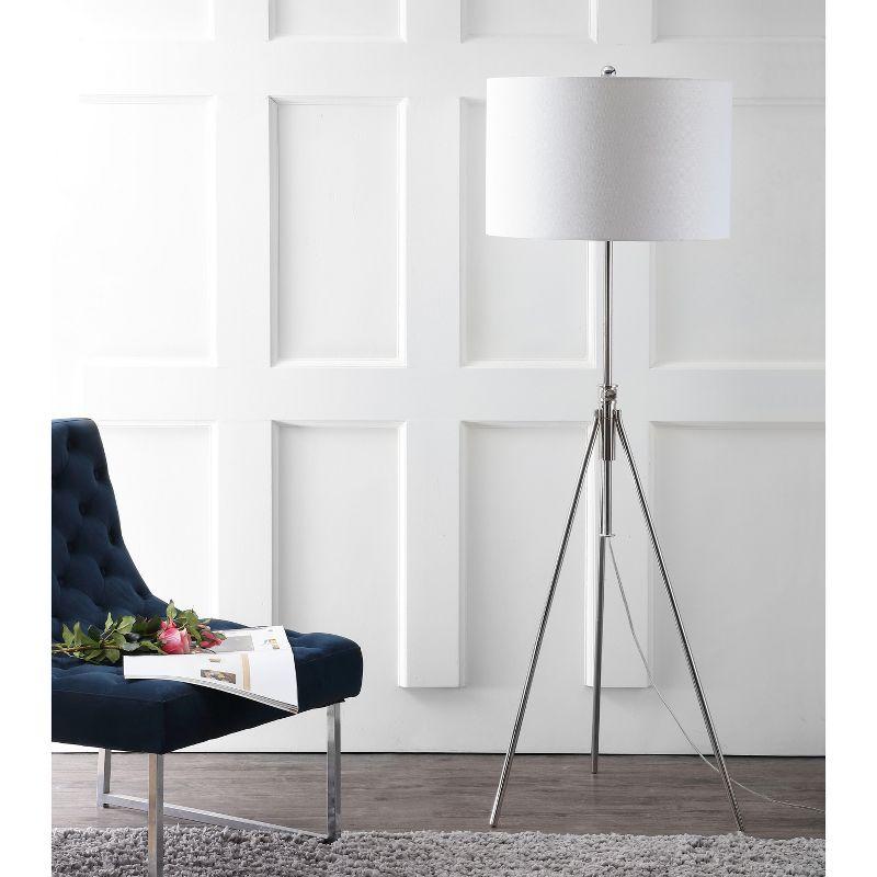 Cipriana Floor Lamp - FLL4007 - Silver/White - Safavieh