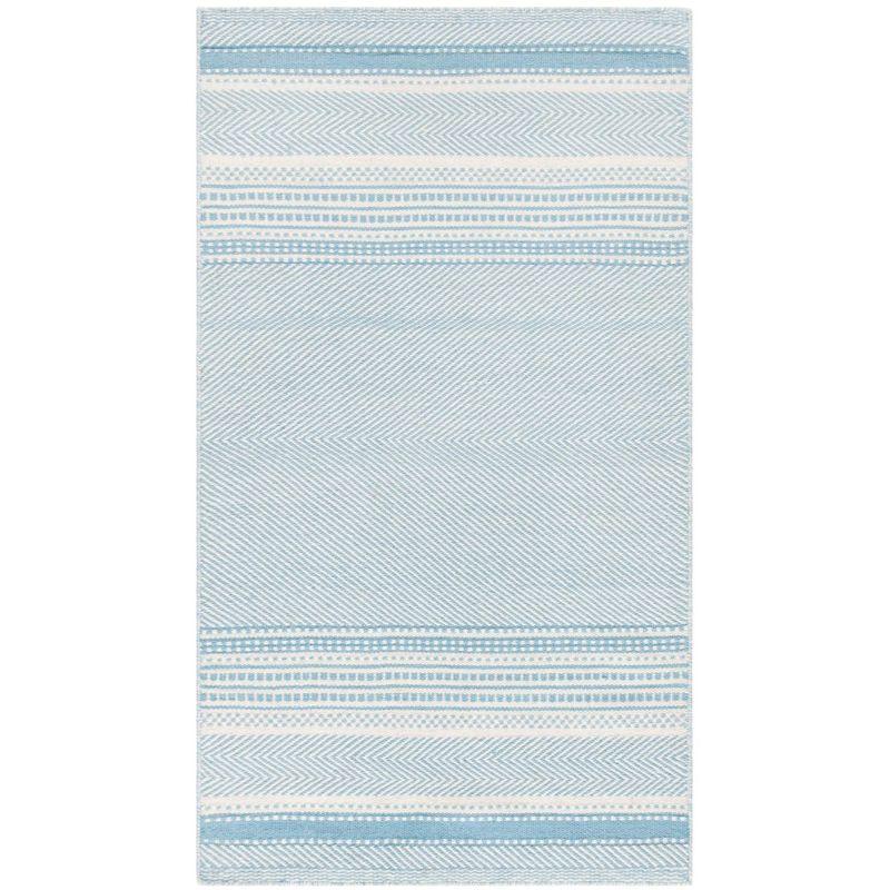 Grice Kilim Hand Woven Flat Weave Wool Striped Rug