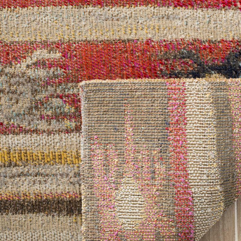 Montage MTG238 Power Loomed Indoor/Outdoor Area Rug - Taupe/Multi - 5'1"x7'6" - Safavieh