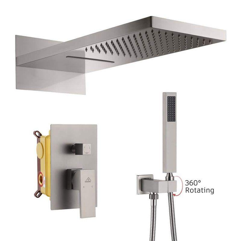 Cascade Bliss Luxury Complete Shower System with Rough-in Valve