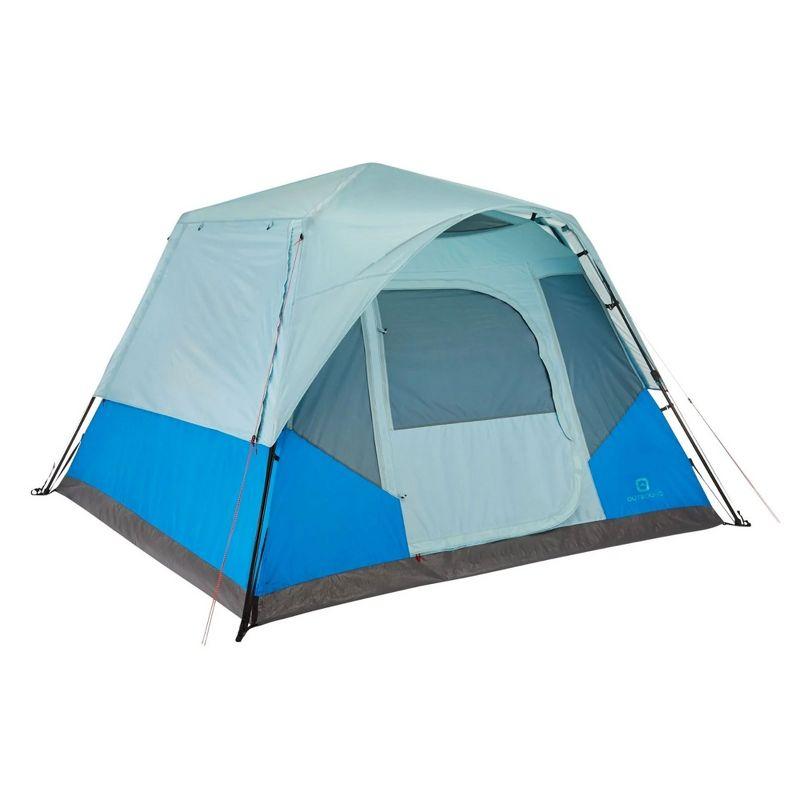 Outbound QuickCamp 6 Person Blue Cabin Tent with Carry Bag