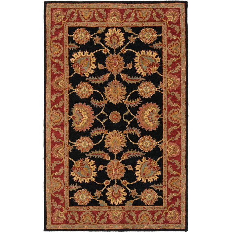 Classic CL359 Hand Tufted Area Rug - Navy/Red - 5'x8' - Safavieh.