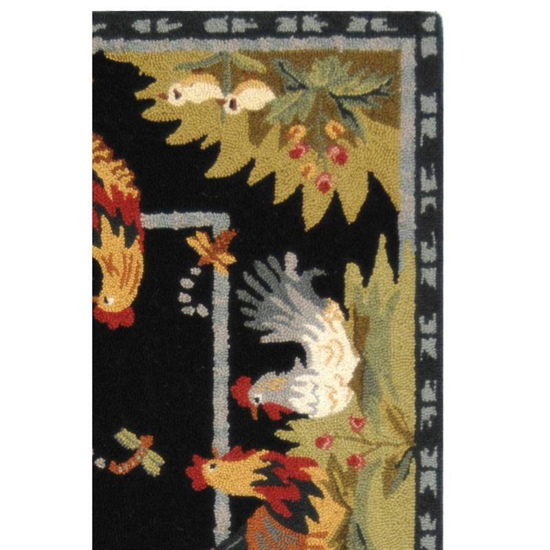 Chelsea HK56 Handmade Accent Rug - 2'9"x4'9" - Black - Safavieh