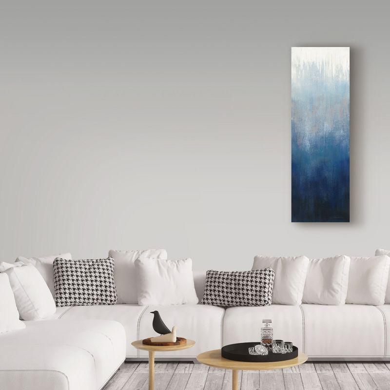 Trademark Fine Art - Silvia Vassileva 'Silver Wave I' Canvas Art