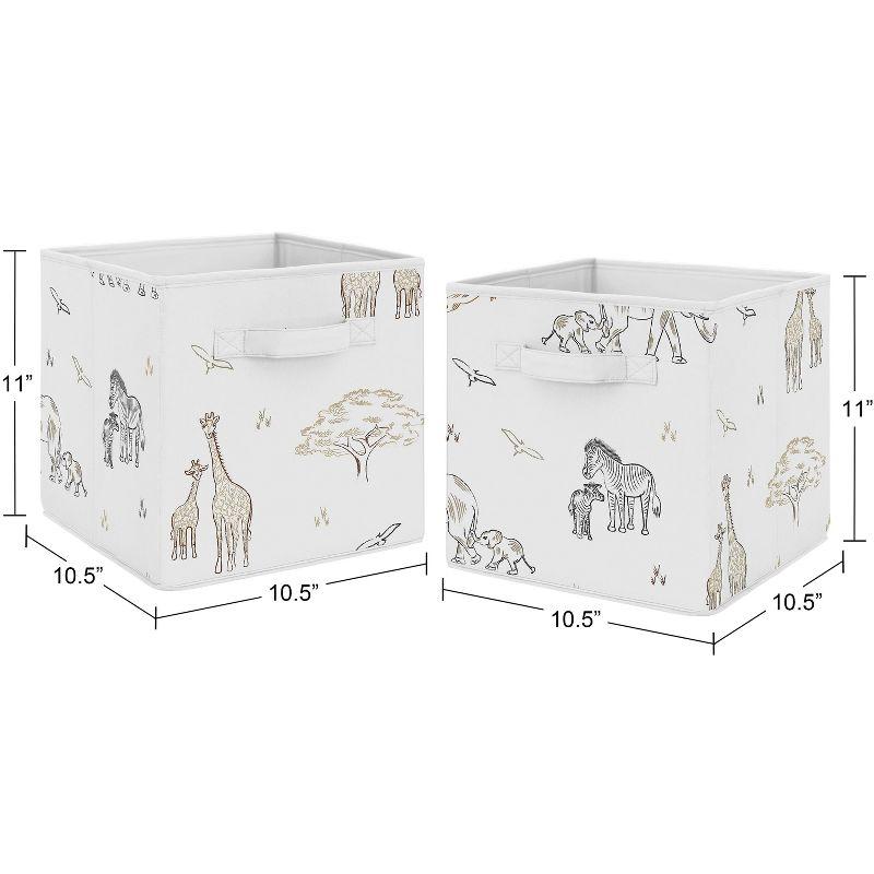 Serengeti Animals Fabric Storage Bin by Sweet Jojo Designs