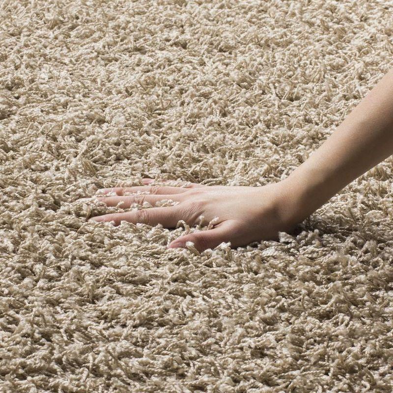 Gracie Oaks Atwell Sga-Athens Shag Performance Solid Color Rug