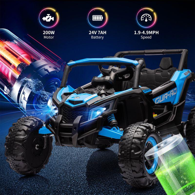 24V Ride On UTV Car, Battery Powered Electric Vehicles with Remote Control