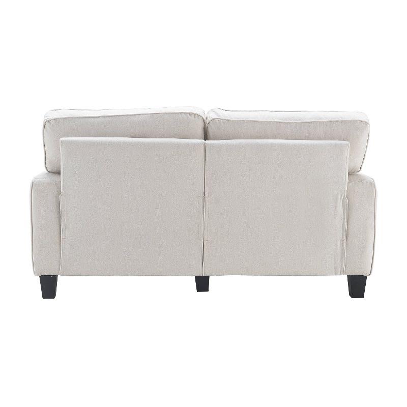 Serta Palisades 61" Track Arm Sofa, Easy Care Fabric, Soft Pillow Back, Pocket Coil Seat Cushions