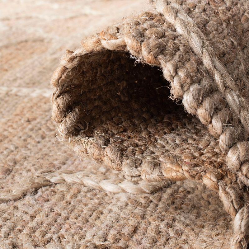 Eco-Friendly Handwoven Jute Rug - Natural 5' x 8'