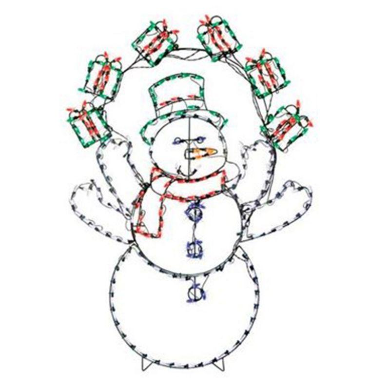 Pro-Line 60" Multicolor LED Juggling Snowman Decoration