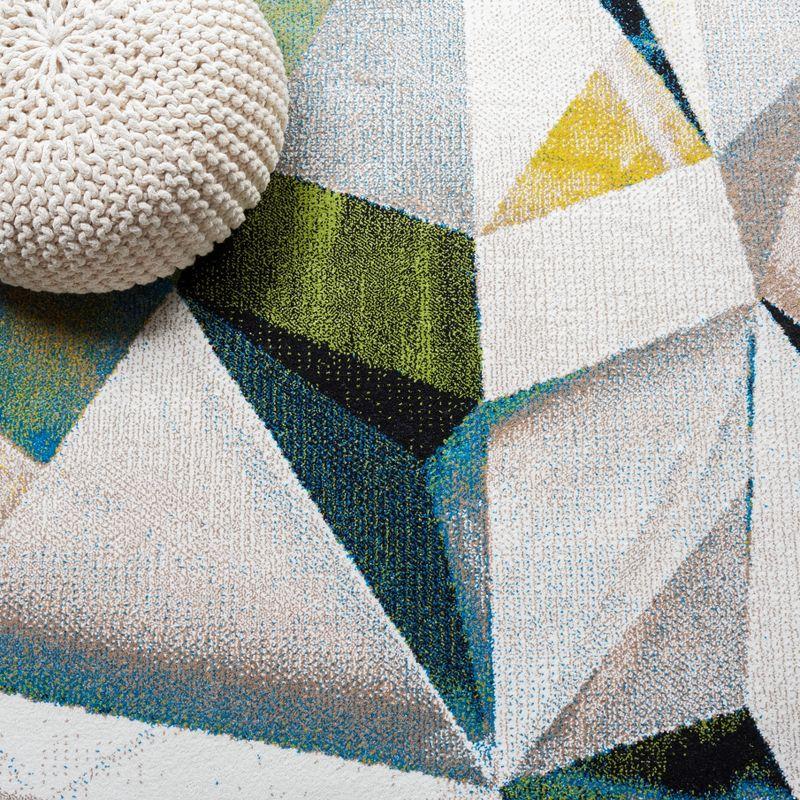 Porcello PRL6940 Power Loomed Indoor Area Rug - 9'x12' - Ivory/Green - Safavieh