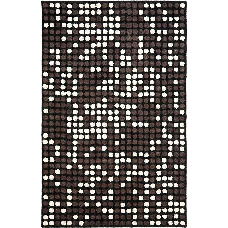 Soho SOH762 Hand Tufted Rectangle Contemporary Area Rug - Lavender/Gray - 5' X 8' - Safavieh.