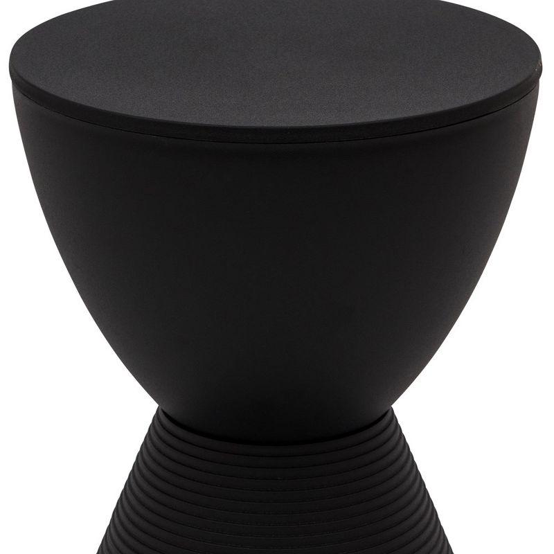 LeisureMod Boyd Modern Round Plastic Side Table