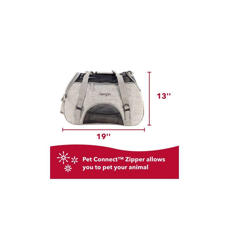 Coastal Pet Bergan Comfort Carrier - Heather Grey Large (19 x 10 x 13 Inches)