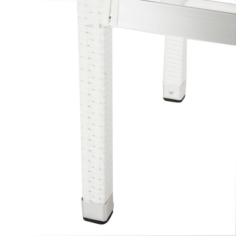 Landry Barstool - Indoor/Outdoor - FOX5212 - White - Safavieh