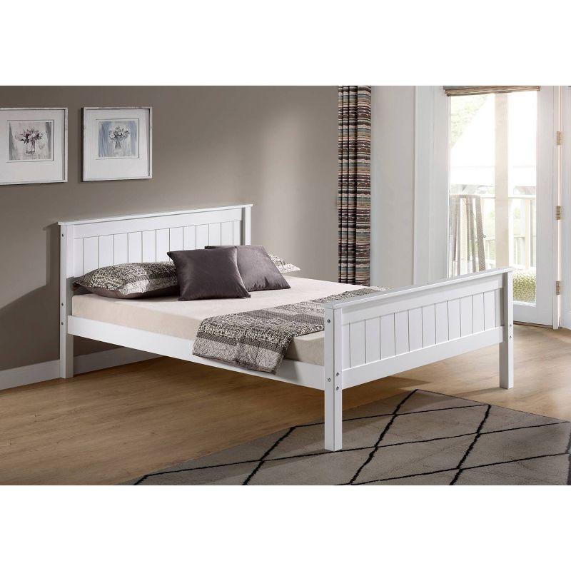 Full Harmony Kids' Bed White - Bolton Furniture: Alaterre Furniture, Platform Frame, Brazilian Pine, Kids Bedroom