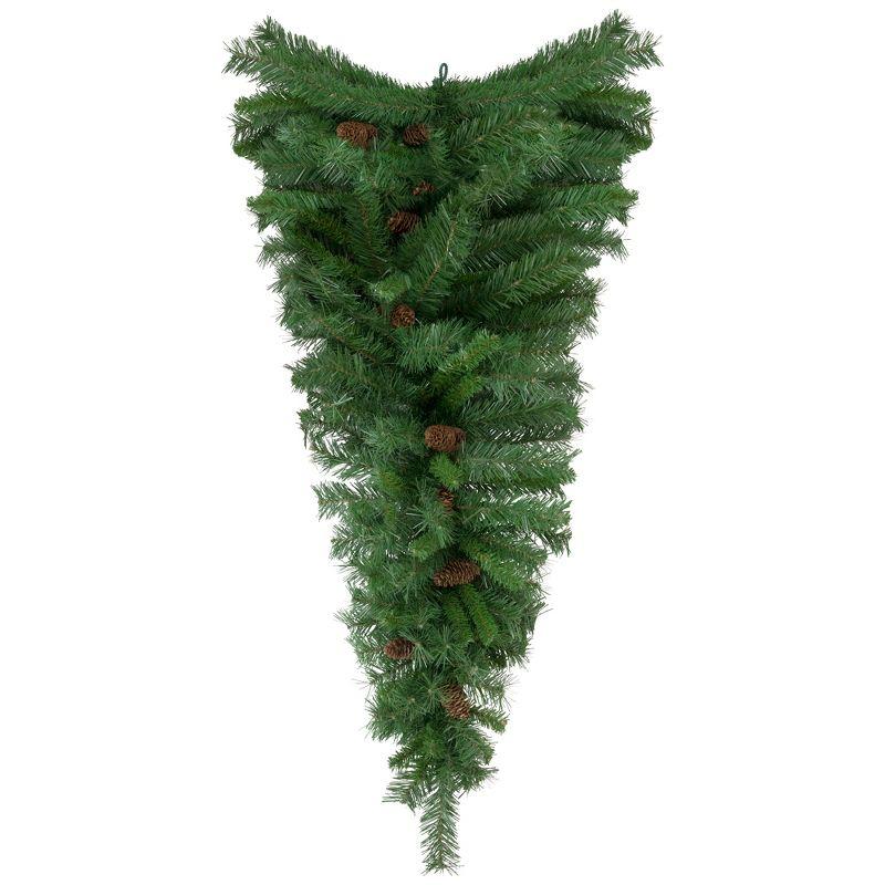 Festive Black River Pine Outdoor Christmas Swag with Pine Cones