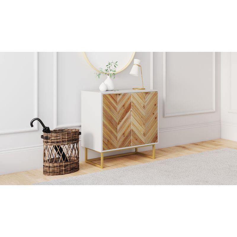 Enloe Wood 2 Door Storage Cabinet - Nathan James