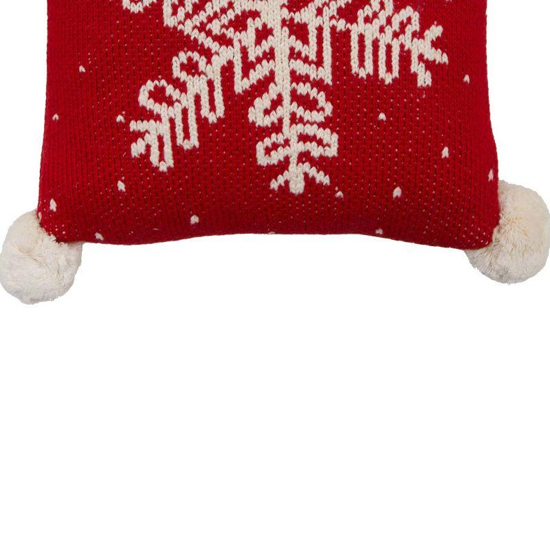 C&F Home 10" x 10" Snowflake Christmas Throw Pillow