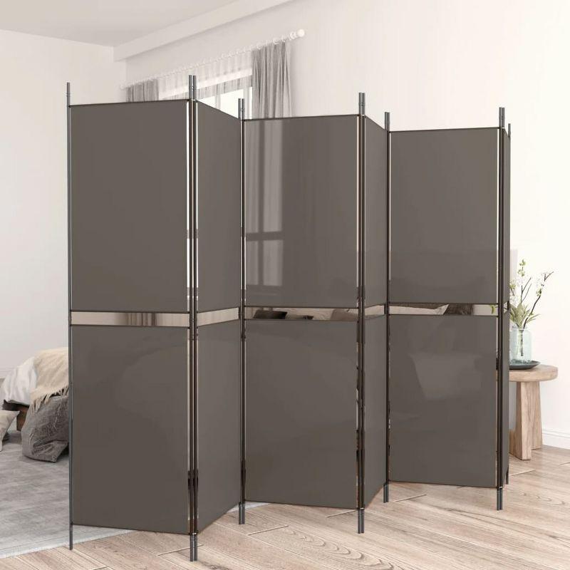vidaXL 6-Panel Room Divider Anthracite 118.1