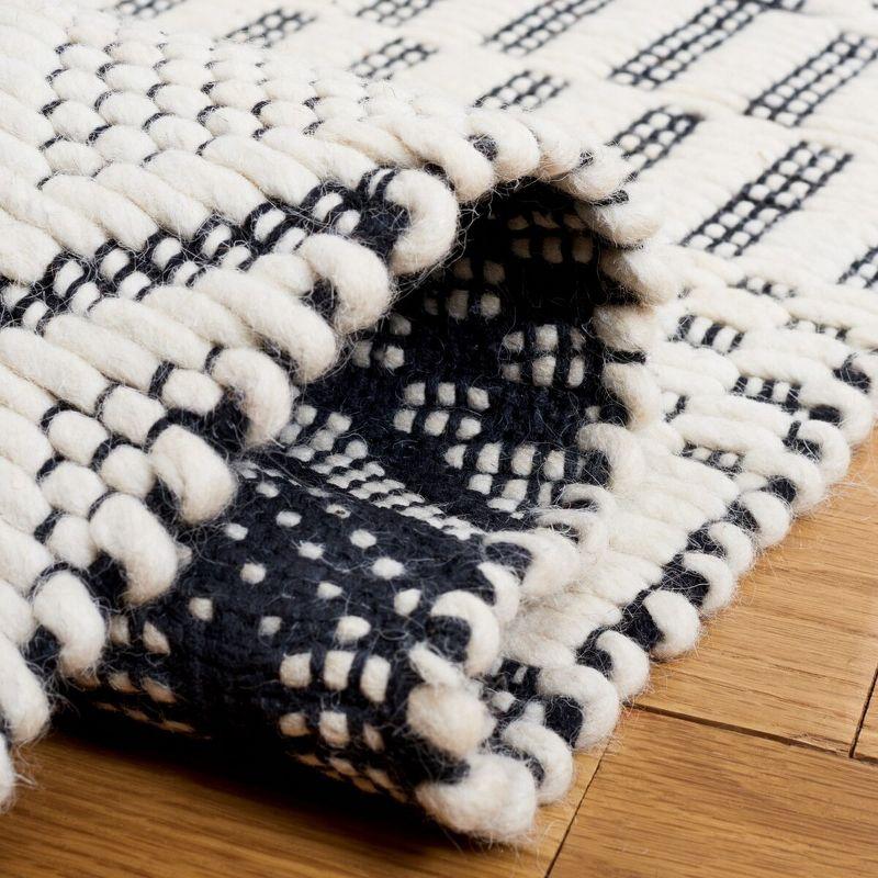Natura NAT853 Hand Woven Area Rug - Ivory/Black - 8'x10' - Safavieh.