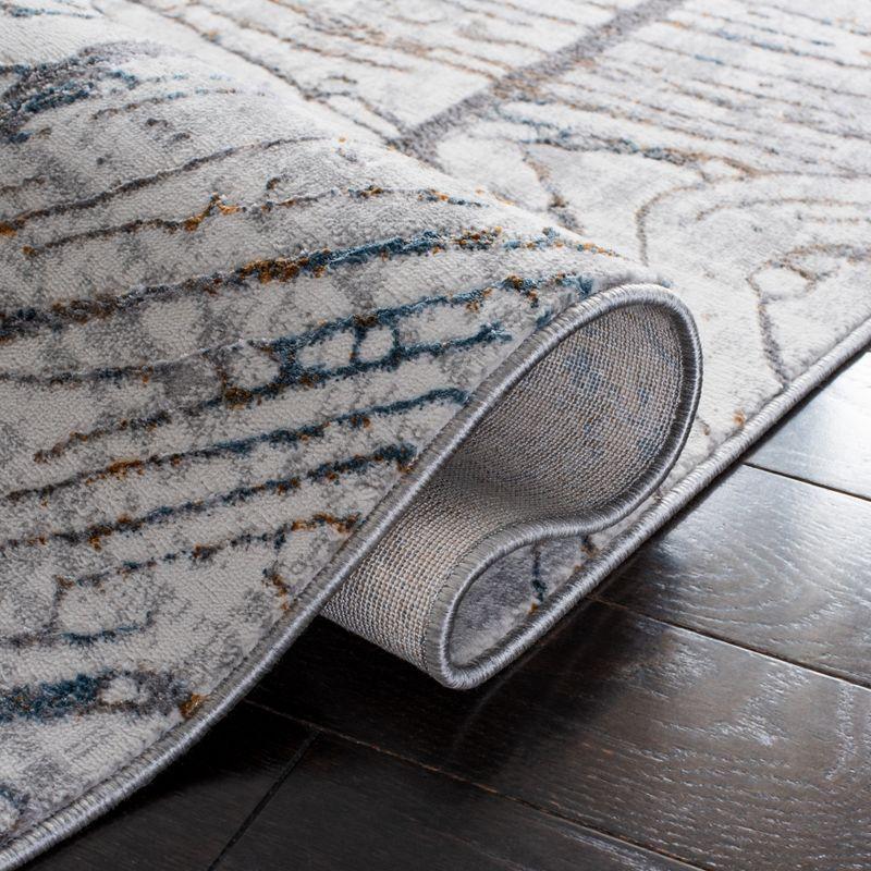 Sonoma SON355 Power Loomed Indoor Runner Rug - Ivory/Grey - 2'2"x9' - Safavieh