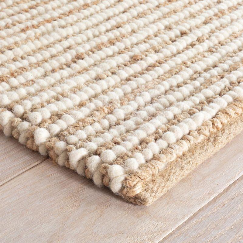 Dash and Albert Rugs Twiggy Natural Handwoven Wool/Jute Rug