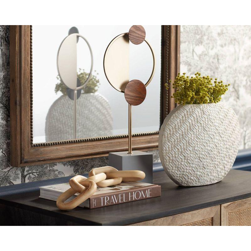 Noble Park Lesley Rectangular Vanity Wall Mirror Rustic Farmhouse Beveled Beaded Edge Wood Frame 26 3/4" Wide for Bathroom Bedroom Living Room House