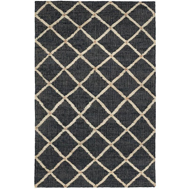 Kali Black Handwoven Jute Rug