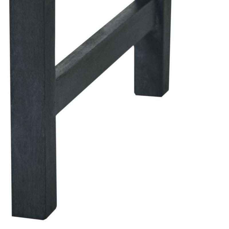 Del Mar 3 Seat Bench - Outdoor - PAT6737 - Dark Slate Gray/Beige - Safavieh