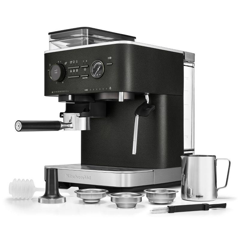 KitchenAid ® Semi-Automatic Espresso Machine in Cast Iron Black