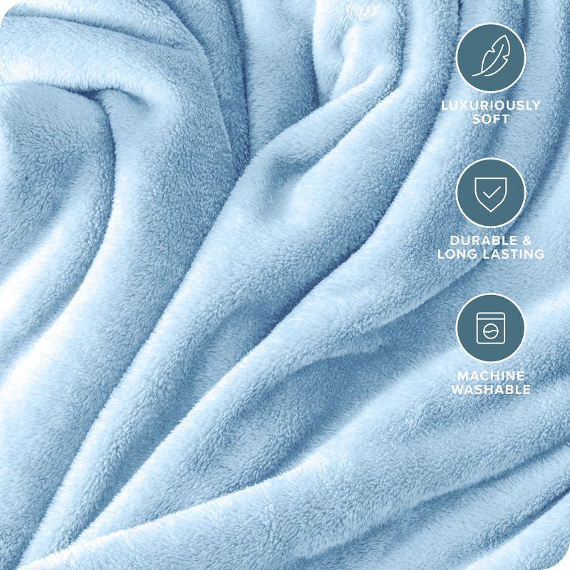 Bare Home Bare Home Microplush Fleece Blanket - Fuzzy, Warm, Bed/Throw Blanket