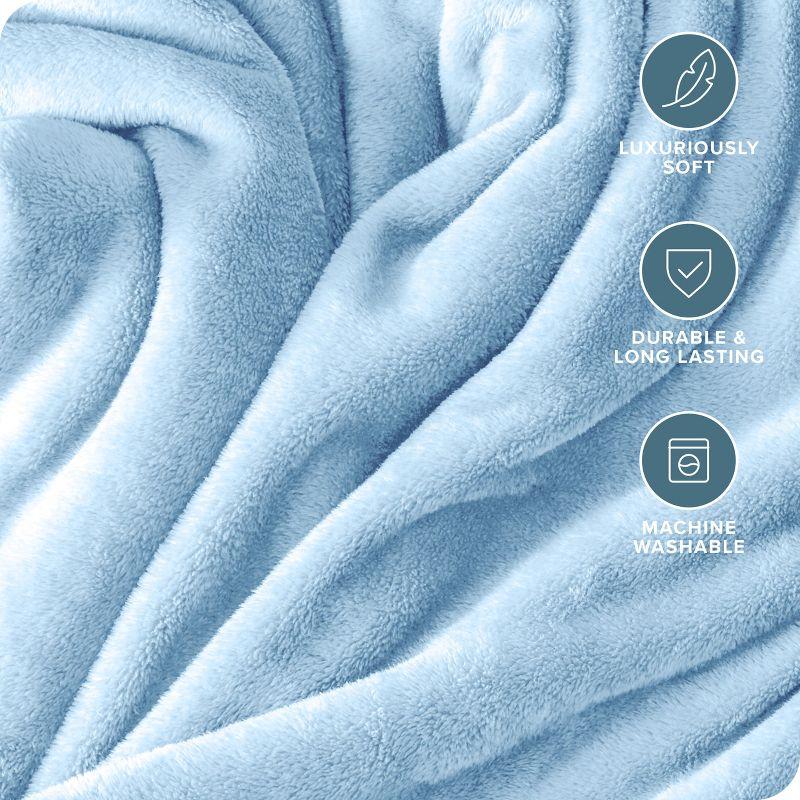 Microplush Fleece Bed Blanket by Bare Home