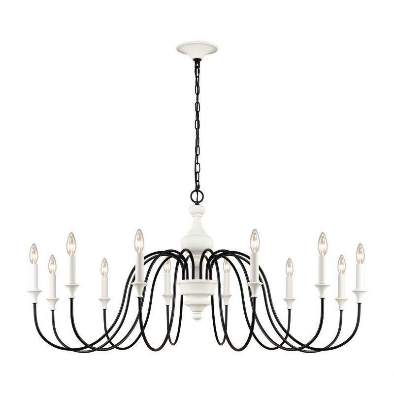 Elk Home Val De Loire 12 - Light Chandelier in  White