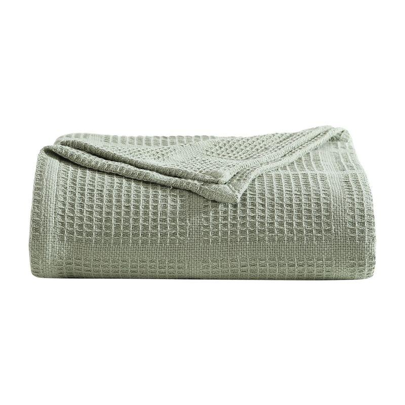 Kenneth Cole Kenneth Cole Waffle Grid Solid Cotton Blanket