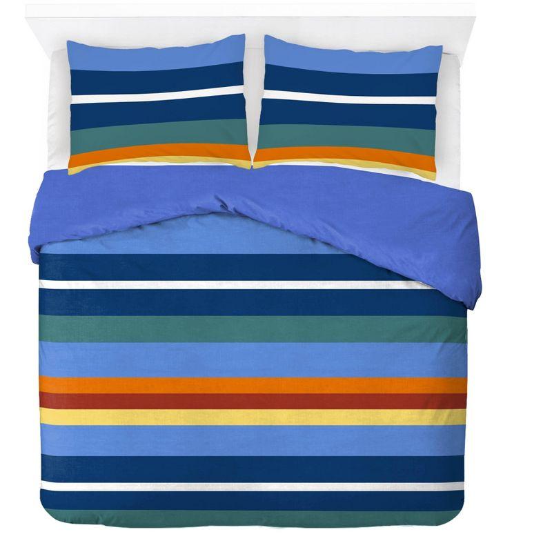 Saturday Park Saturday Park Vintage Stripe 100% Organic Cotton Duvet Cover & Sham Set