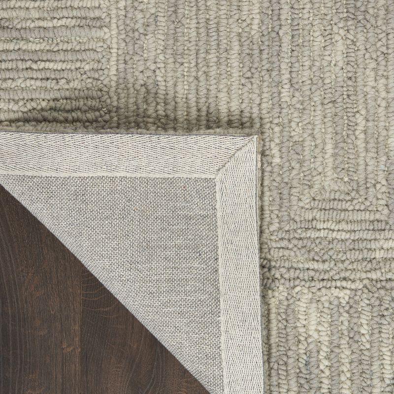Nourison Vail Contemporary Indoor Area Rug Grey 5'3" x 7'3"