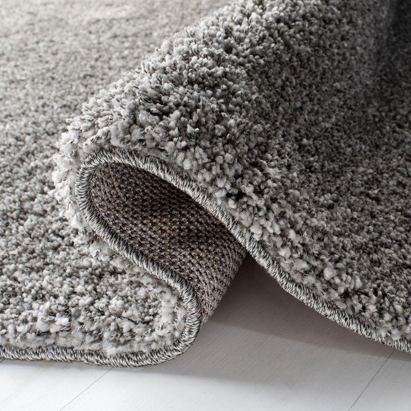 Santa Monica Shag SGN725 Power Loomed Indoor Runner Rug - Silver - 2'3"x11' - Safavieh