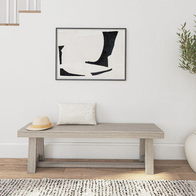 Plank+Beam  60" Classic Solid Wood Dining Bench, Bench for Dining Table