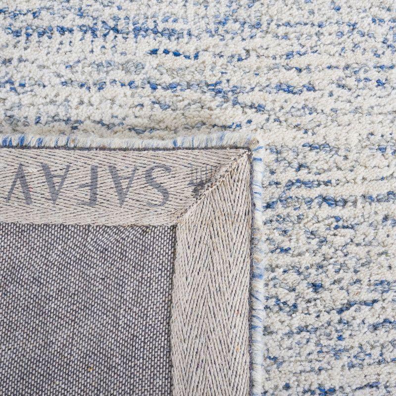 Metro MET999 Hand Tufted Indoor Area Rug - Blue/Ivory - 6'x6' - Safavieh