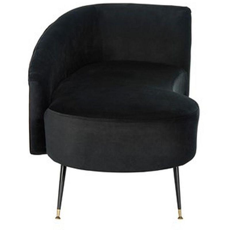 Evangeline Parisian Settee - Black - Safavieh.