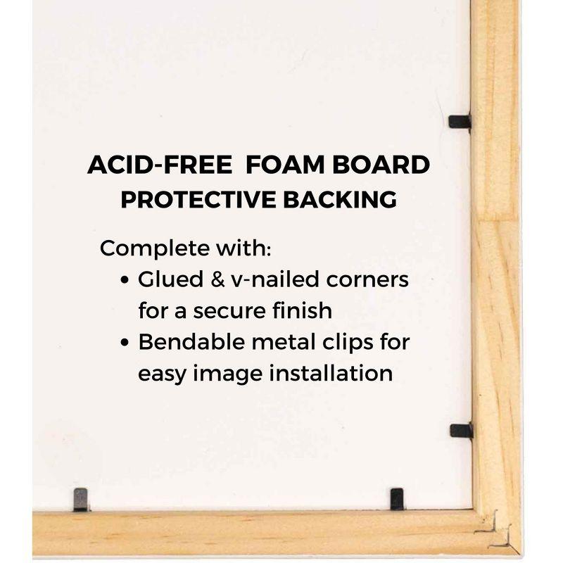 PosterPalooza | 27x36 Minimalist Black Picture Frame - UV Acrylic, Foam Board Backing, Hanging Hardware