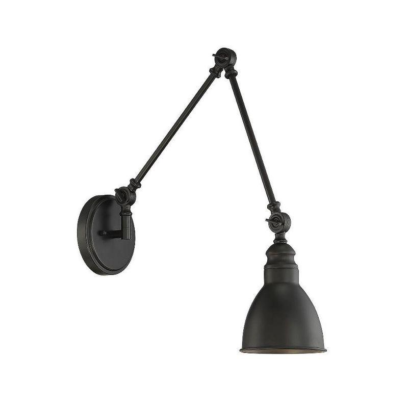 Savoy House Dakota 1 - Light Swing Arm Lamp in  Matte Black