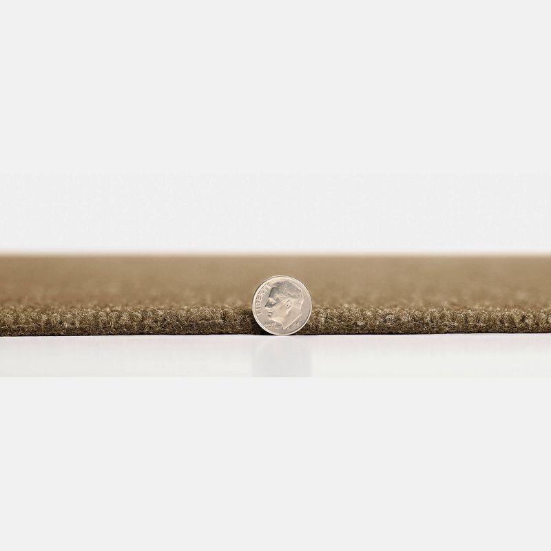 24" 15pk Ribbed Carpet Tiles Chestnut - Foss Floors: Indoor/Outdoor, Peel & Stick, Woven Polyester