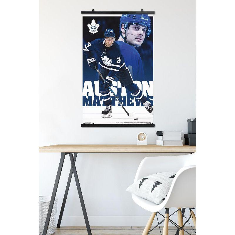 Trends International NHL Toronto Maple Leafs - Auston Matthews 17 Unframed Wall Poster Print Black Clip Bundle 22.375" x 34"
