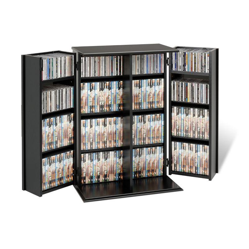 Locking Media Storage Cabinet Black - Prepac