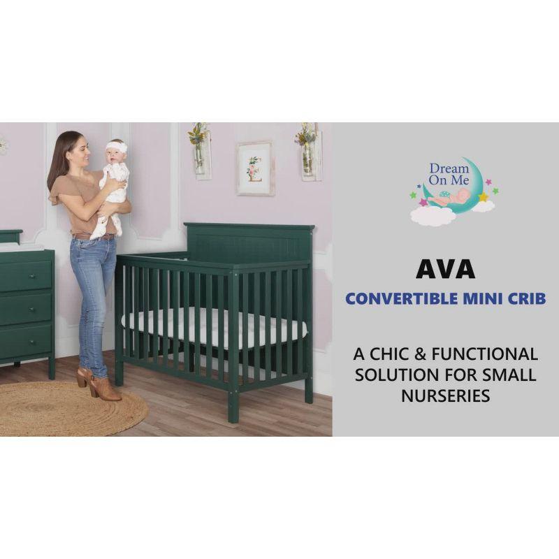 Dream On Me Ava 4-in-1 Convertible Mini Crib