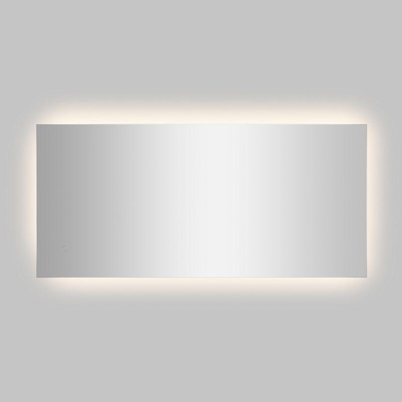 Nora Rectangular Frameless Anti-Fog Aluminum Back-lit Tri-color LED Bathroom Vanity Mirror with Smart Touch Control