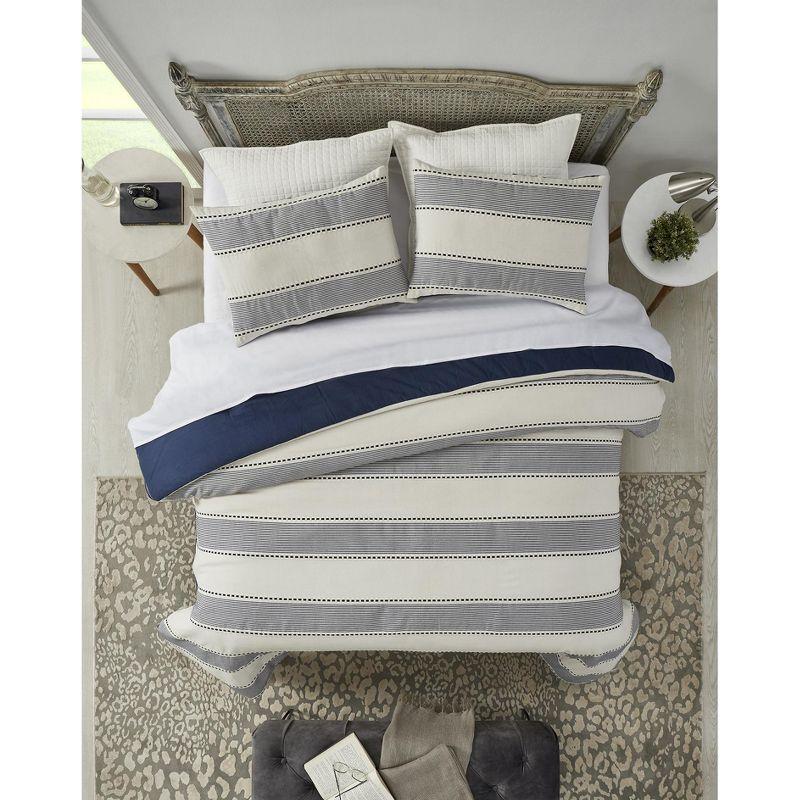 Janson Microfiber / Polyester Jacquard Striped Comforter Set