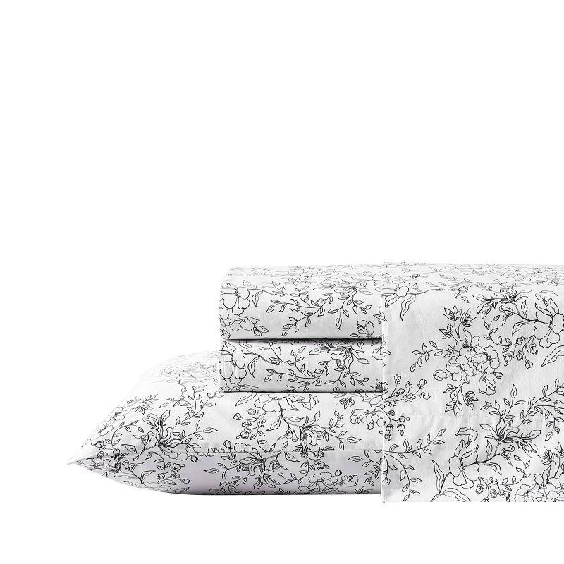 Stone Cottage Bedding Hawley 200 Thread Count Floral 100% Cotton Percale Sheet Set